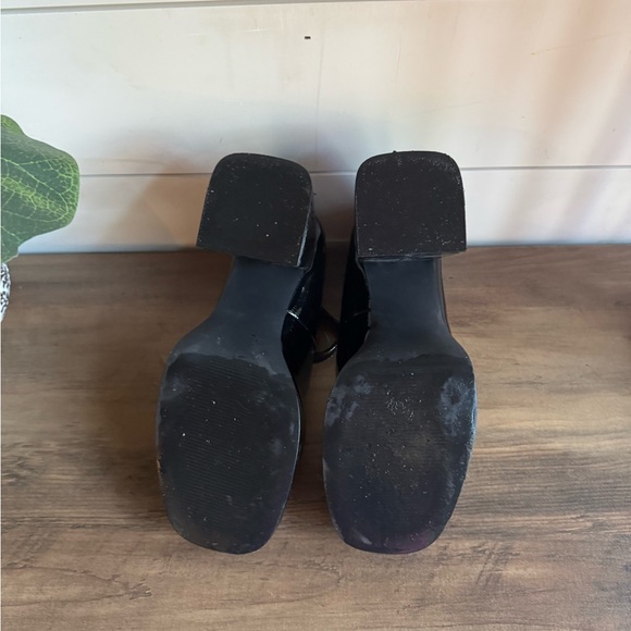 Steve Madden Mingle Platform Mary Janes Patent Black - Picture 5 of 7